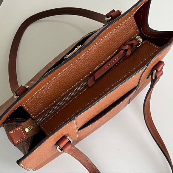 Dooney & Bourke Tan Leather Shoulder Bag - Picture 10 of 16